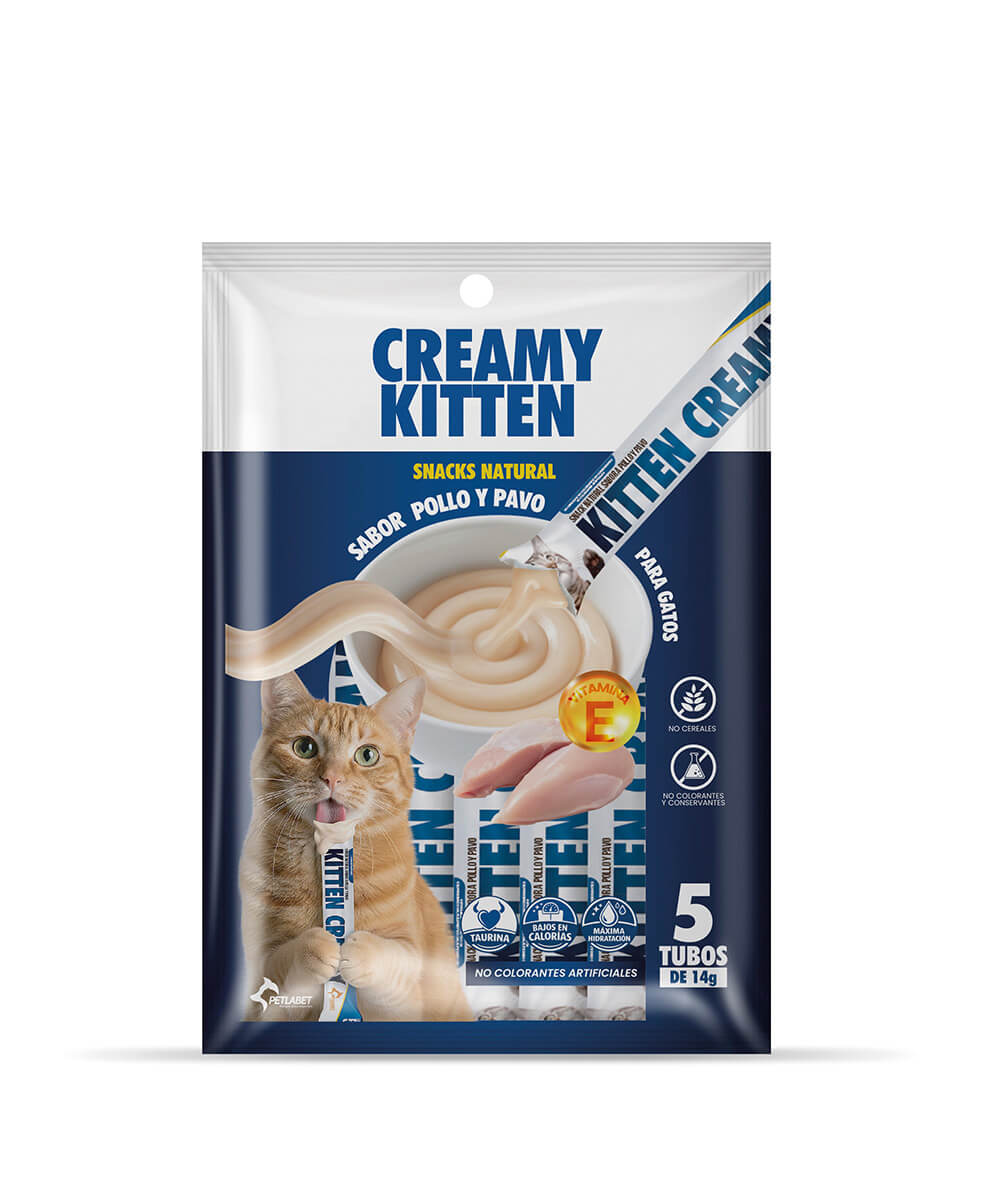 creamy-kitten-pollo-pavo CREAMY KITTEN SABOR POLLO Y PAVO - Imagen 1